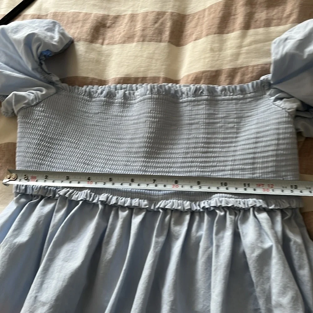 Aritzia Sunday Best Sun
Deh Hadley Babydoll Poplin
Mini Dress Blue Size medium - Picture 8 of 11